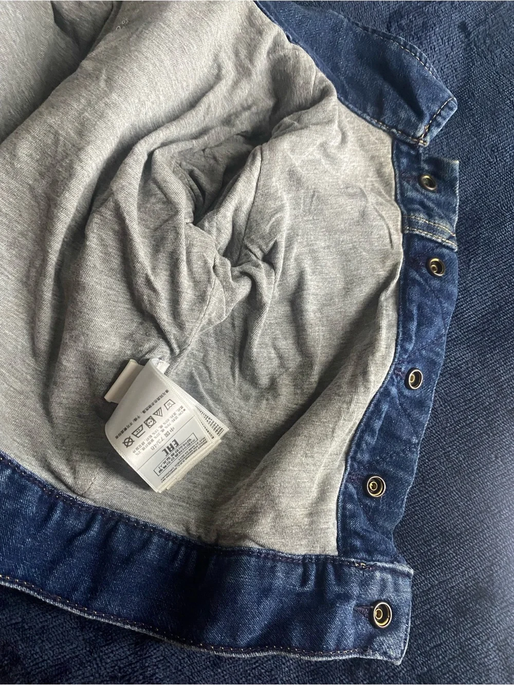GAP Kids Blue Washed Denim Button-Up Jacket
